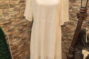 white/ Cream lace dress size 16 Postage included