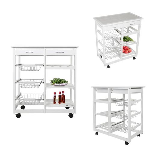 BRAND NEW Kitchen Islands Trolleys Hotel Catering Serving Trolley Moveable Kitchen Storage Rack Four-layer Home Utility Shelf Trolley HWC
