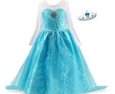 New Frozen Princess Elsa Fancy Costume With Accessories 3-4 Yrs