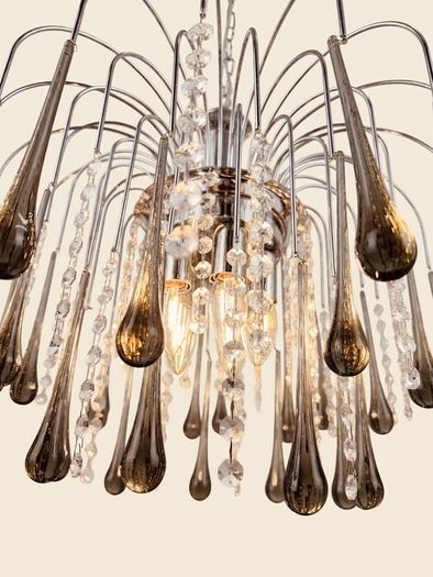 Stunning 1970s Paolo Venini Design Murano Glass Chandelier Iconic Mid-Century Design