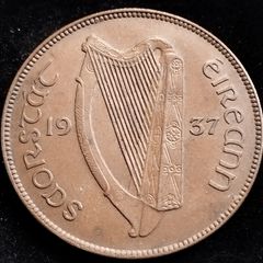 [2675] - Ireland - 1937 - 1 Penny - Irish 1d - KM.3 - High Grade