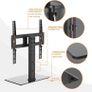 Universal Table Top Pedestal TV Stand for 26''-55'' LCD LED TVs, Height Adjustable TV Base Stand with Tempered Glass Base, Cable Management, Holds 45 KG & Max. VESA 400x400mm Image 4