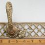 Monumental 11" Vintage Baroque Lattice Cast Brass Door Handle Image 7