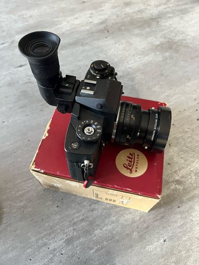 Leicaflex SL2 with 90mm 50mm and 28mm lenses