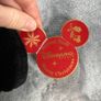 Disneyland Paris Mickey Mouse Xmas Noel - Big Red Soft Plush Disney - BNWT Image 5