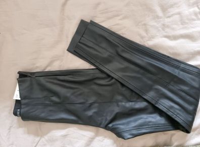 zara BNWT leather look leggings