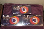 3 Brand new sealed Samsung VHS tapes