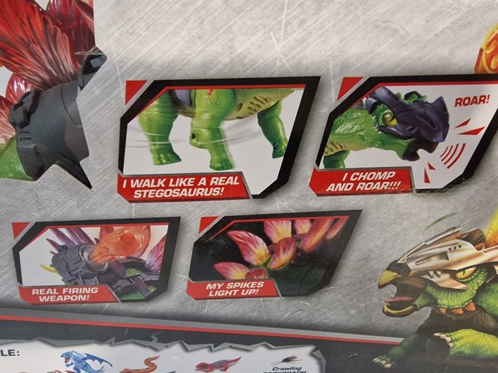 ZURU Robo Alive Dino Wars Stegosaurus Robotic Dinosaur  Lights, Sounds & Firing Weapon!