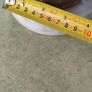 RARE  Senegal Decorated Cow Horn signed ABND. On marble plinth. Image 7