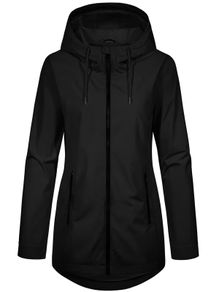 Brand New Women's Mid-Season Lightweight Parka Hooded Mid-Length