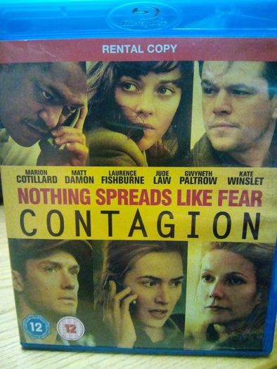 Contagion Bluray Matt Damon Virus Thriller