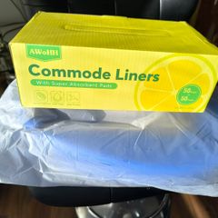 Commode chair and 50 pack of commode liners