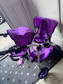Dolls Twin Buggy