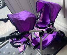 Dolls Twin Buggy