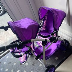 Dolls Twin Buggy