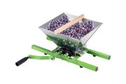 1.8 Gal/7L Fruit and Apple Crusher, Large Manual Grinder, Stainless Steel Fruit Scratter Pulper for Wine Cider Apple Grape Pressing, with Roller Handle for Kitchen Home, Green