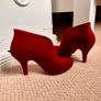 Melissa Red Velvet Heels UK6.5 Image 2