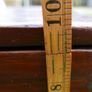 Vintage Wooden Box with Brass Handle and Key 16"x!0"x10" Image 10
