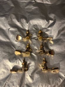 Electric acoustic Tuners Machine heads gold 3 Left x 3 Right A-Side Set Ibanez Gibson esp electric Guitar parts accessories