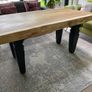 Exceptional Solid Hardwood Live Edge Slab Dining Table 10cm Thick Image 5