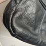 Genuine Black Pebbled Leather Multi Compartment Crossbody Bag Image 9