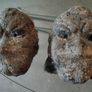 pair wall decor Japanese warrior mask Image 2
