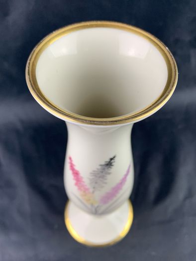 Mid Century Floral Pattern Bavarian vase