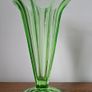 Vintage  uranium glass vase Image 3