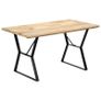 Dining Table 140x80x76 cm Solid Mango Wood Image 8