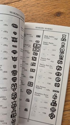 Excellent guide book English Silver Hallmarks