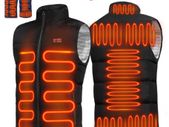 Electric Heated Vest Jackets Men Women's 9 Heated Zones Graphene Sportswear USB Heating Heat Coat Camping Waterproof Down Jacket