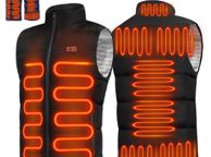 main image for ad Electric Heated Vest Jackets Men Women's 9 Heated Zones Graphene Sportswear USB Heating Heat Coat Camping Waterproof Down Jacket