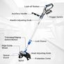 String Trimmer Cordless with 2 Batteries and Charger DEKOPRO 20V Weed Trimmer&Edger 30 cm Cutting Width Electric Weed Eater Wacker Cordless for Lawn,Garden,Grass (Blue) Image 4
