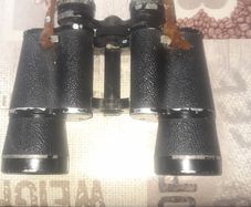 Old Pair of Eikow Air Port 12x50 Field Binoculars with Case,