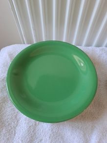 Vintage green John Tams plates