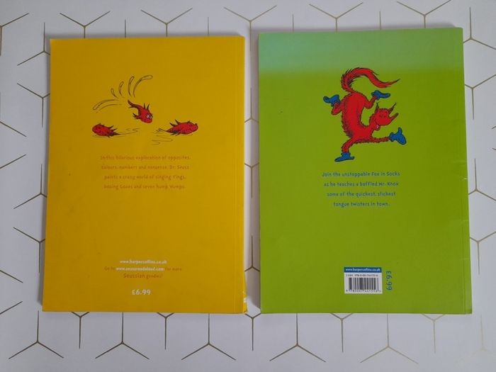 Dr Seuss book (a4 size) one fish two fish