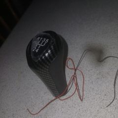 carbon shifter with red led
