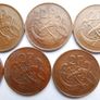 Vintage- Ireland, 2 Pence Bronze Coins Image 9