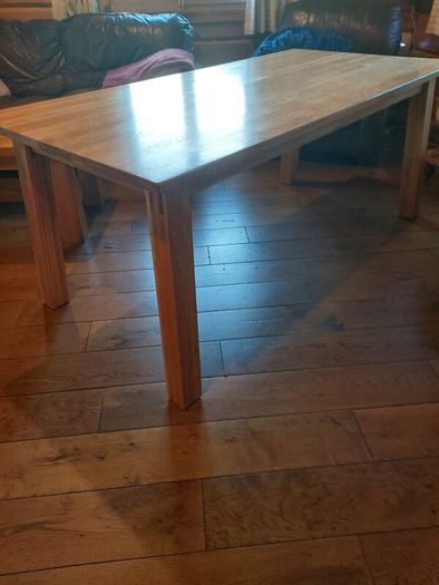 new Solid Oak table