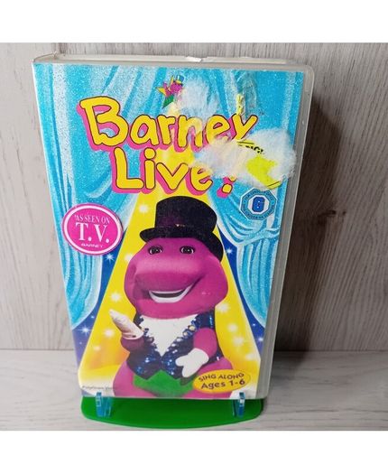 Barney Live Vhs - Rare Retro Vintage Series 1996