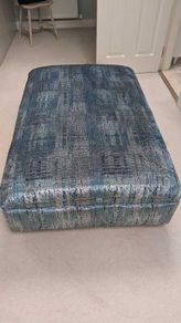 Ottoman, large and newly uphoistered