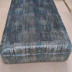 Ottoman, large and newly uphoistered