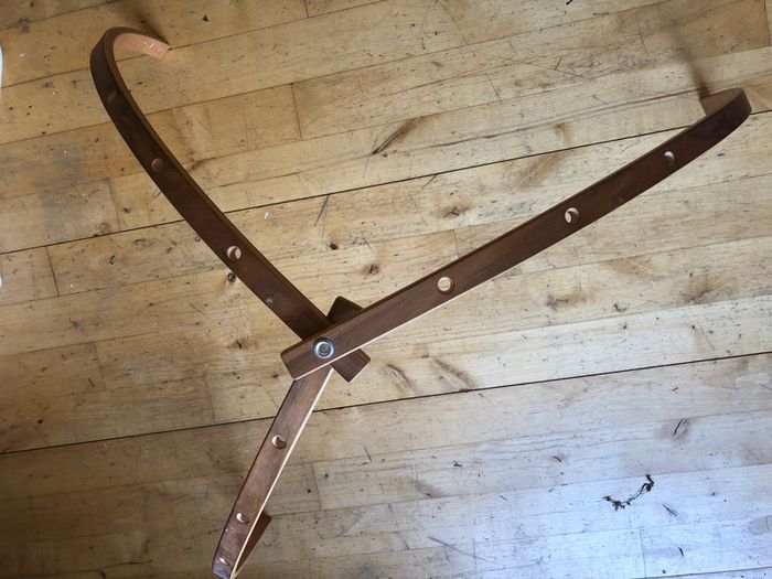 Wooden baby mobile frame
