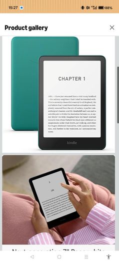 Kindle Paperwhite 12th Generation Jade  Signature Edition Ad free
