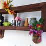 NEW Rustic Cubby Box Floating Shelf Image 5