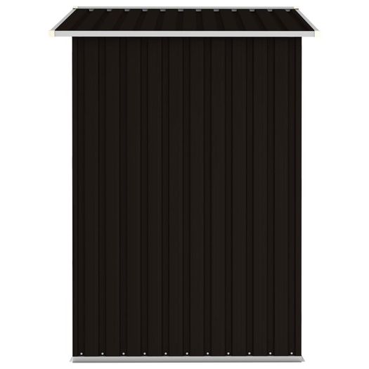 Garden Shed Brown 205x129x183 cm Galvanised Steel