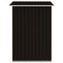Garden Shed Brown 205x129x183 cm Galvanised Steel Image 10