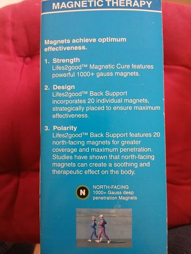 Magnetic therapy belt (35" - 48" WAIST) for back pain