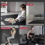 Large Exercise Mat, Non-Slip, Ultra Durable, Large Yoga Mat for Home Gym, Fitness, Yoga, Pilates, Stretching, Push-ups, Gymnastics-Grey Image 5