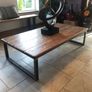 Large Handcrafted Coffee Table from Reclaimed Timber & Steel Image 9